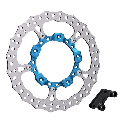 Arlen Ness 14" Full-Floating Big Billet Brake Rotor For Harley Touring 2014-2025 Left Side / Blue [Open Box]