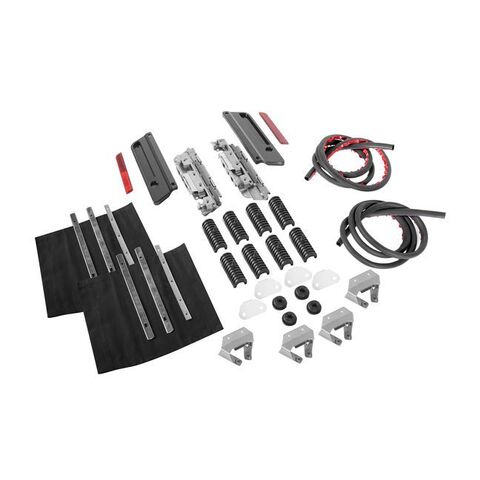 HogWorkz Saddlebag Complete Hardware Kit For Harley Touring 1994-2013 Black [Previously Installed]