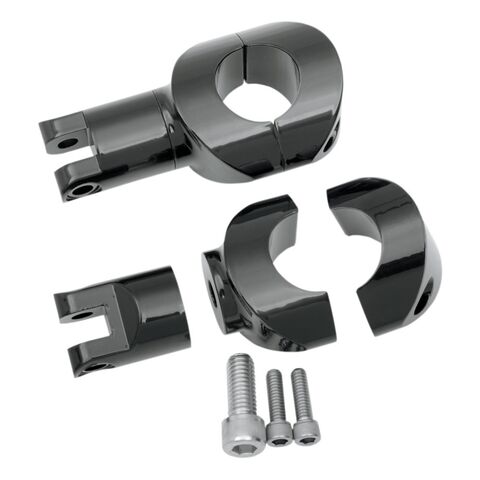 Drag Specialties Big Buffalo Highway Foot Peg Mounts For Harley Black [Previously Installed] Black [Demo - Acceptable]
