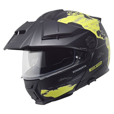 Schuberth E2 Atlas Helmet Black/Hi-Viz Yellow / XL [Open Box]