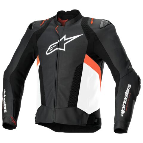 Alpinestars Missile V3 Airflow Leather Jacket Black/White/Red Fluo / 54 [Blemished - Good]