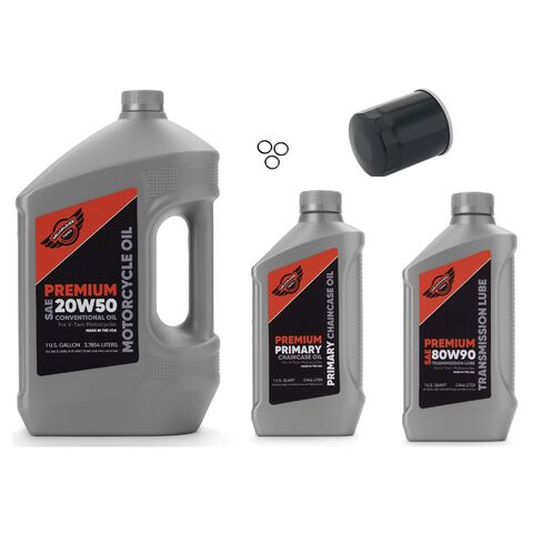 Milwaukee Twins Complete Oil Change Kit For Harley Touring / Softail 1999-2017