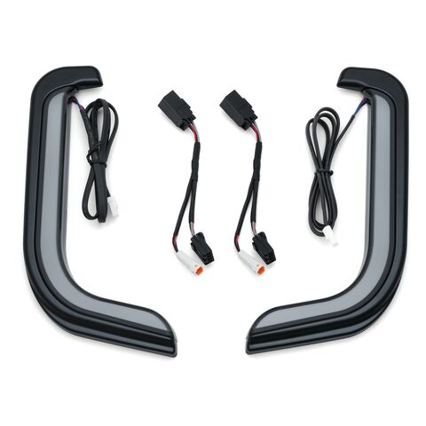 Kuryakyn Tracer LED Fairing Lower Accents For Harley Touring 2006-2013 Black [Blemished - Good]