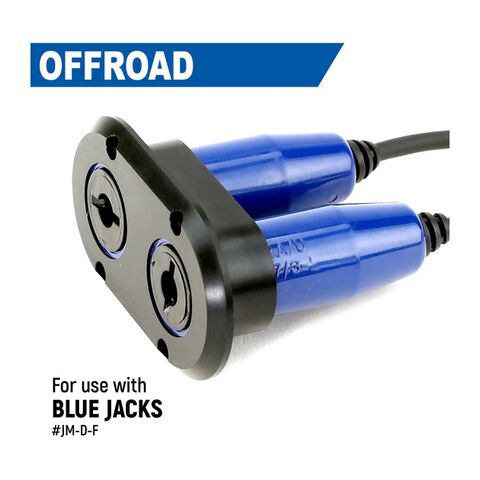 Rugged Radios Dual Headset / Helmet Flush Jack Mount