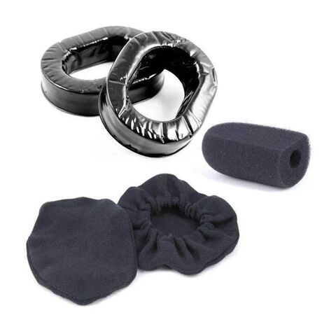 Rugged Radios Gel Ear Seals Comfort Kit w/ Cloth Ear Covers & Mic Muff
