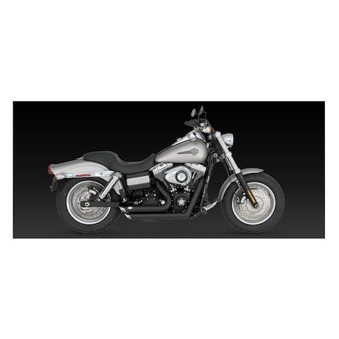 Vance & Hines PCX Shortshots Staggered Exhaust For Harley Dyna 1991-2005