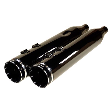 Khrome Werks HP Plus 4.5" Tracer Tip Slip-On Mufflers For Harley Touring 2017-2026 Eclipse [Blemished - Very Good]