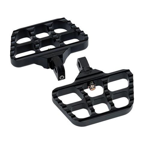 Joker Machine Serrated Mini Floorboards For Harley Black [Demo - Acceptable]