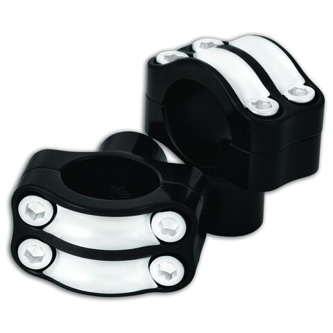 Roland Sands 4-Bolt Nostalgia Risers For Harley For 1" Diameter Handlebars / Contrast Cut [Open Box]