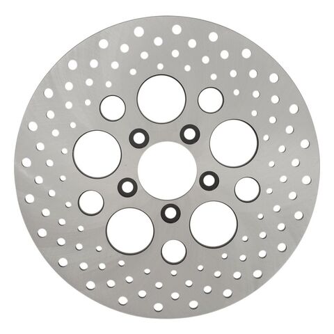 Drag Specialties 11.5" Drilled Stainless Steel Rear Brake Rotor For Harley 2000-2026 Polished Stainless [Previously Installed] Poli... [Previously Installed] ... [Previously Installed]
