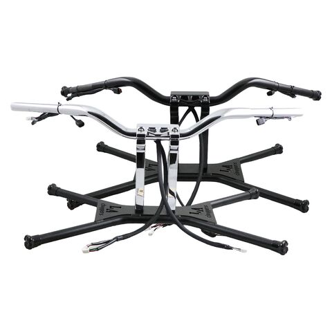LA Choppers Prewired Hefty Superbar Handlebar & Riser Combo For Harley Touring / Softail 2023-2026
