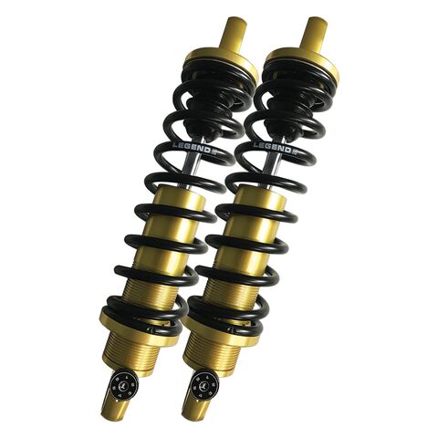 Legend Suspension Revo-A Adjustable Shocks For Harley Touring 2000-2025 Gold / 12" Heavy Duty [Blemished - Good]