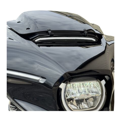 Custom Dynamics LED Windshield Trim With Sequential Turn Signal For Harley Street Glide 2023-2026