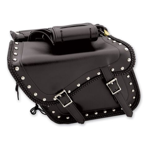 Dream Apparel Saddlebag & Accessory Throwover Zip-Off Saddlebags Studded [Blemished - Good]