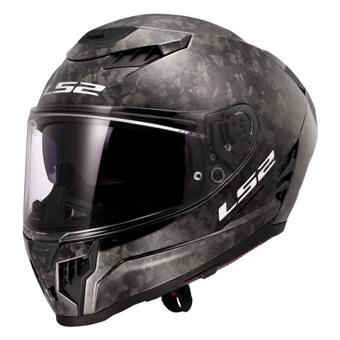 LS2 Dragon Forged Carbon Helmet Black / XS [Incomplete]