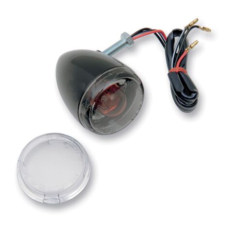 Milwaukee Twins Turn Signal Gloss Black / Rear [Demo - Acceptable]
