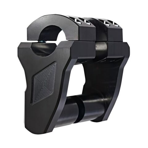 Rox Extended Stem Pivoting Risers For 1" Handlebars 2" Tall / Black Anodized [Open Box]