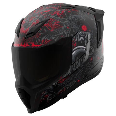 Icon Ultraflite Misanthrope Helmet Black/Red / 3XL [Open Box]