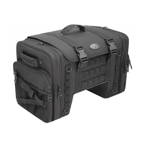 Saddlemen TS3200DE Tactical Deluxe Cruiser Tail Bag Black [Blemished - Good]