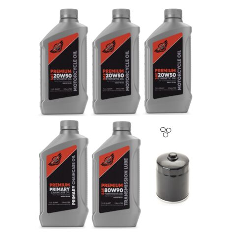 Milwaukee Twins Complete Oil Change Kit For Harley Dyna 1999-2017