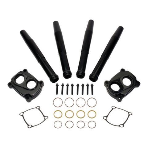 Jims Low-Profile Billet Tappet Covers / Pushrod Cover Kit For Harley M8 2017-2026