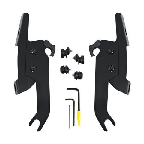 Memphis Shades Fats / Slim / Batwing Trigger-Lock Mount Kit For Harley FLSL 2018-2021 Black [Previously Installed]