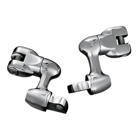 Kuryakyn Adjustable Foot Peg Offset Mount For Harley Chrome / 2" Long [Demo - Acceptable]