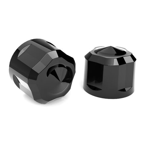 Ciro Crown Engine Bolt Cap Kit For Harley Softail / Touring 2017-2026 Black [Open Box]