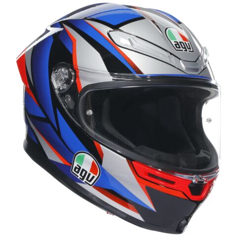 AGV K6 S Slashcut Helmet Black/Blue/Red / XL [Blemished - Good]