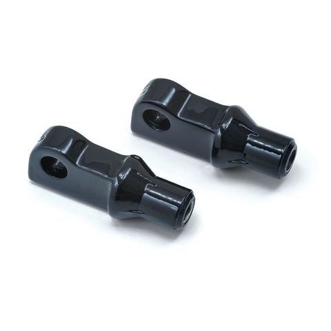Kuryakyn Front Tapered Foot Peg Adapters For Harley Sportster XL1200X / C / V 2010-2022 Gloss Black [Blemished - Good]