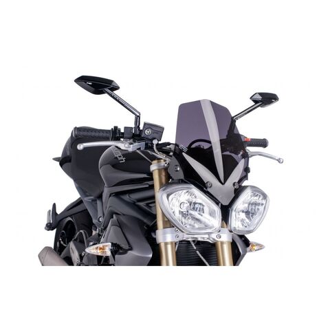 Puig Naked New Generation Windscreen Triumph Street Triple / R / Speed Triple / R Dark Smoke [Previously Installed]