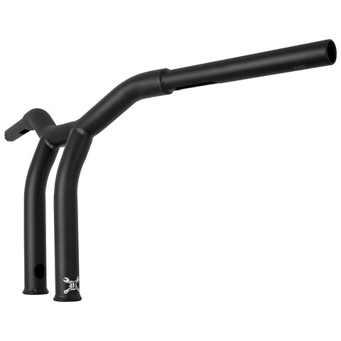 Burly Brand Dominator Raked T-Bar Handlebars 12" Rise / Matte Black [Blemished - Good]
