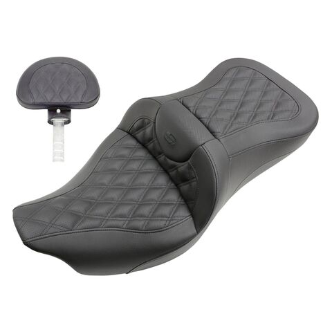 Saddlemen Roadsofa LS Lattice Stitch 2-Up Seat For Harley Trike 2009-2025 With Backrest [Blemished - Good]