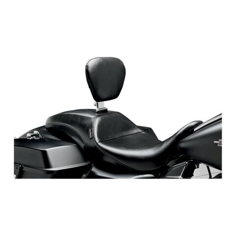 Le Pera Outcast Seat For Harley Touring 2008-2025 Smooth W/ Driver Backrest / Solo [Previously Installed] Smooth W/ Driver Backrest ... [Open Box]