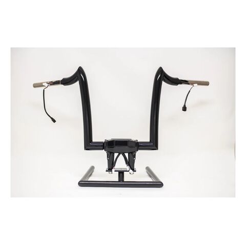 KST Kustoms 1-1/2" Pre-Wired Ornery Ape Handlebars For Harley FLTRX 2023-2026 12" Rise / Gloss Black [Open Box]