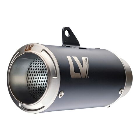 LeoVince LV Corsa Slip-On Exhaust Kawasaki Ninja 400 / Ninja 500 / Z400 / Z500  2018-2026 Black Stainless Steel [Blemished - Good]