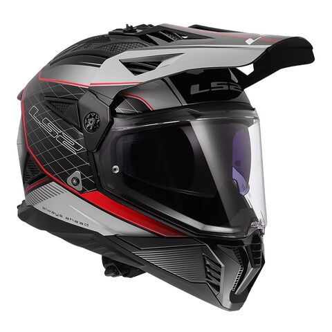 LS2 Blaze II 100th Meridian Helmet Black/Grey/Red / XL [Open Box]