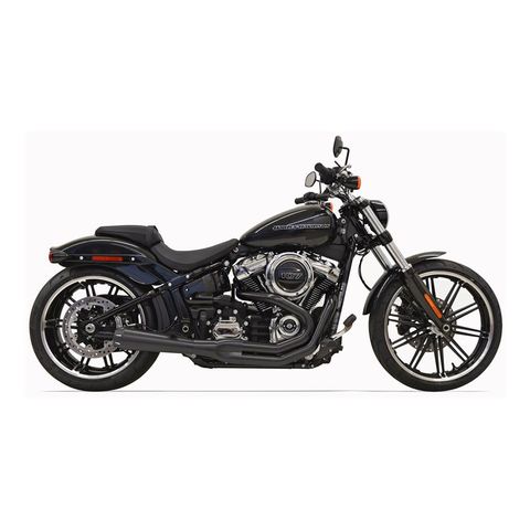 Bassani Road Rage 2-Into-1 Exhaust For Harley Softail Breakout / Fat Boy / FXDR 2018-2026 Black [Blemished - Good]