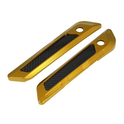 HogWorkz Anodized Saddlebag Latch Covers For Harley Touring 2023-2026
