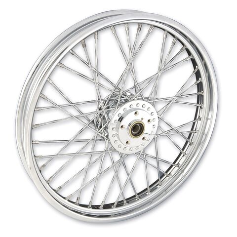 V-Twin Mfg. Custom Twisted Spoke Front Wheel For Harley 1984-1999 21" X 2.15" / Front [Blemished - Very Good]