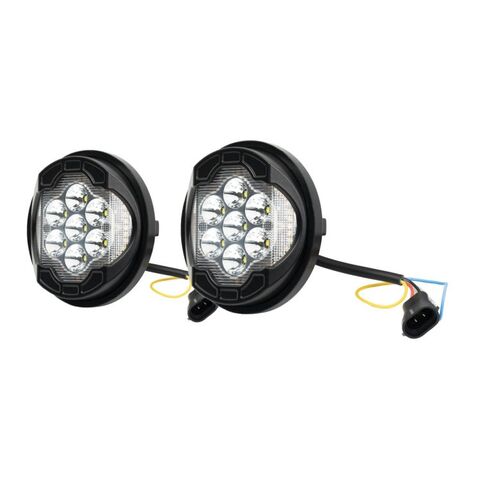 HogWorkz Silvertooth LED Performance Passing Lamps For Harley Touring 1994-2025