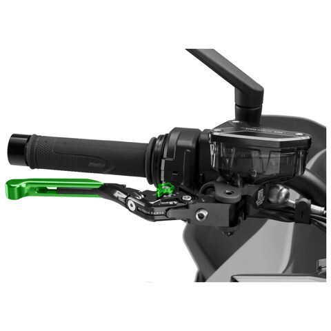 Puig Foldable Extendable Brake Lever 4.0 Green/Black/Green [Blemished - Good]