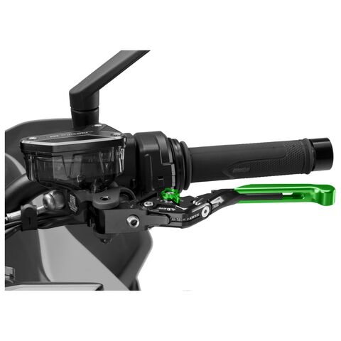 Puig Foldable Extendable Clutch Lever 4.0 Green/Black/Green [Blemished - Good]