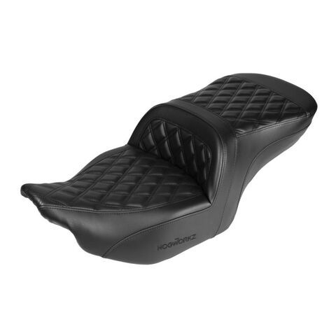 HogWorkz Saddlesoft Diamond Stitch Seat For Harley Touring 2023-2026