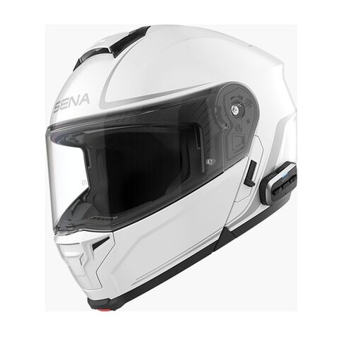 Sena Outrush 2 Mesh Bluetooth Modular Helmet White / MD [Open Box]