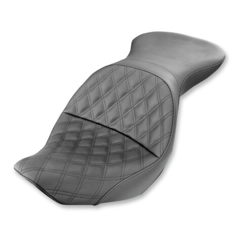 Saddlemen Explorer LS Lattice Stitch Seat For Harley Softail Heritage 2006-2017 Without Driver Backrest / Lattice Stitch LS [Blemished - Good]
