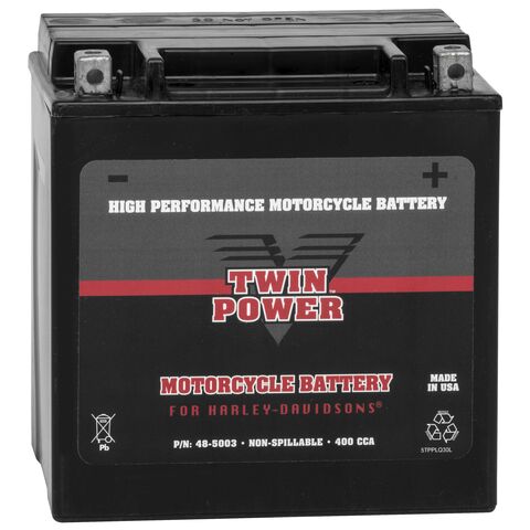 Twin Power High Performance Factory Activated AGM Battery For Harley Touring 1997-2026 [Open Box]