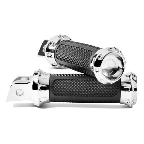Performance Machine Overdrive Foot Pegs for Harley Softail 2018-2026 Rider / Chrome [Open Box]