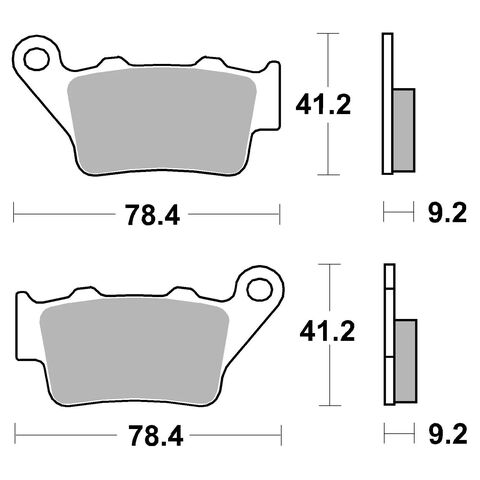 Brembo SP Rear Brake Pads 07BB02SP [Open Box]