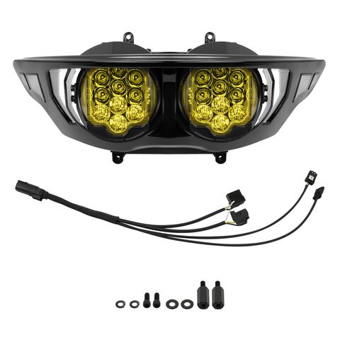 HogWorkz Goldtooth Performance LED Headlight For Harley Road Glide 2023-2026
